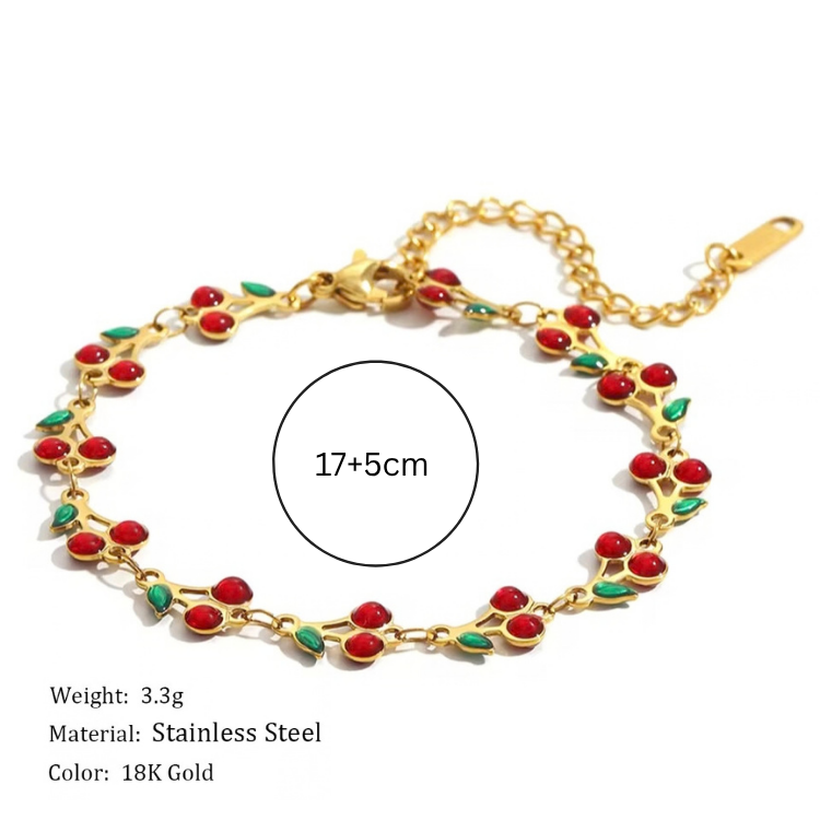 CHERRY CHARM BRACELET
