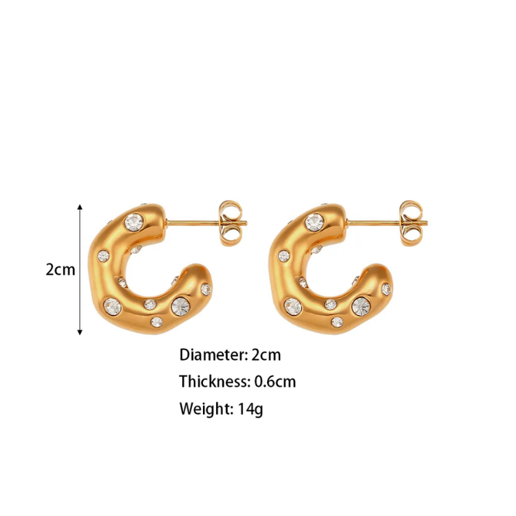 CHUNKY C HOOPS